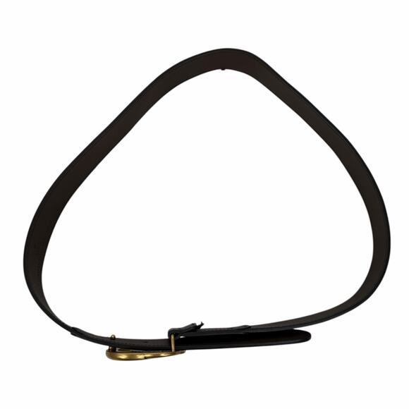 Gucci Canvas Monogram GG Buckle Supreme Leather Belt Brown Size 85cm/34\